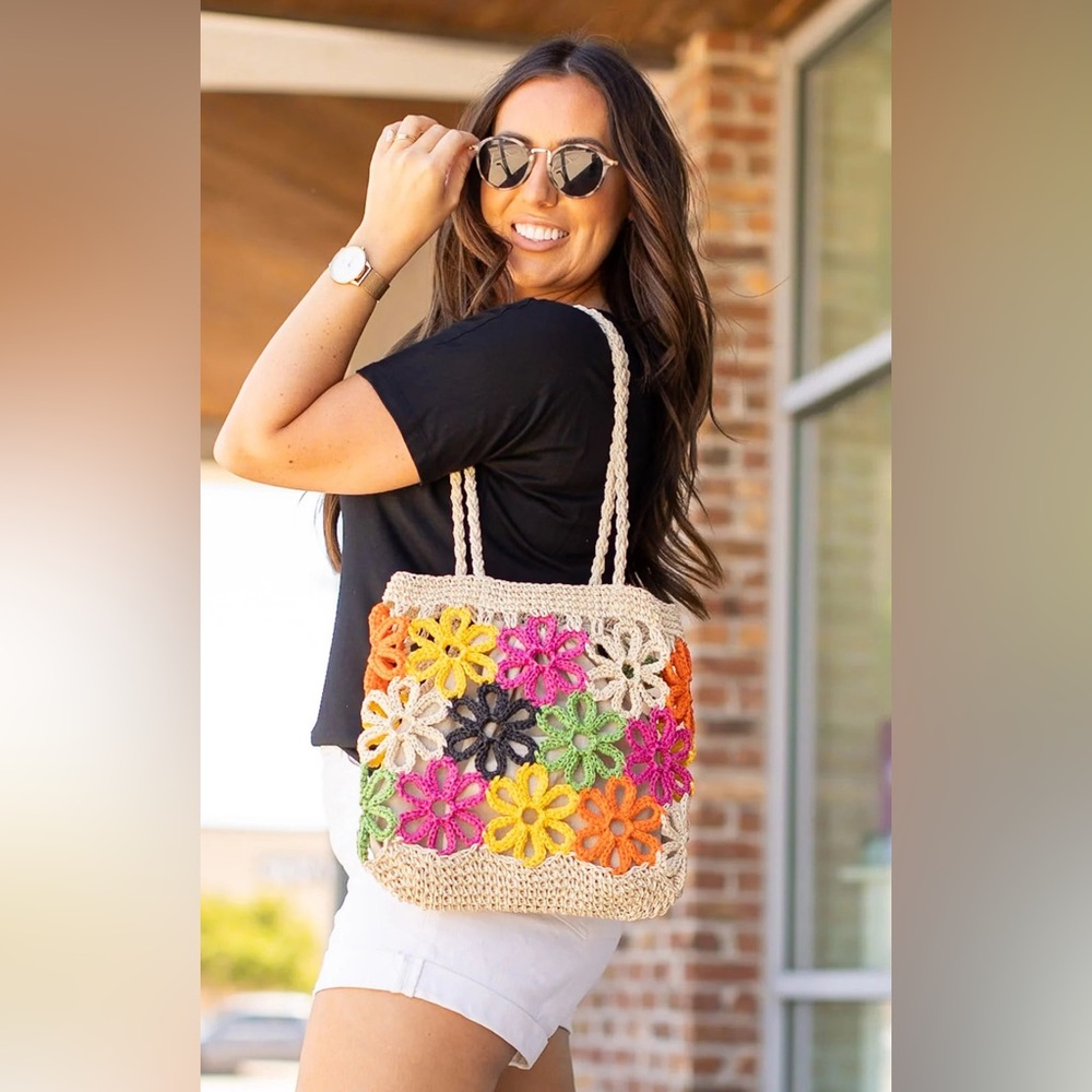 Michelle Mae Floral Cinch Bag - Multi Colored